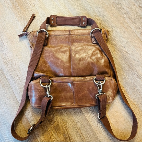 The Sak Ventura Brown Leather Convertible Backpack/Shoulder Bag - Picture 8 of 8